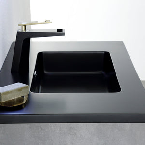 TONA Edi Floating Vanity with Black Quartz Single Sink Countertop (24"-60") TONA Bathroom Furniture