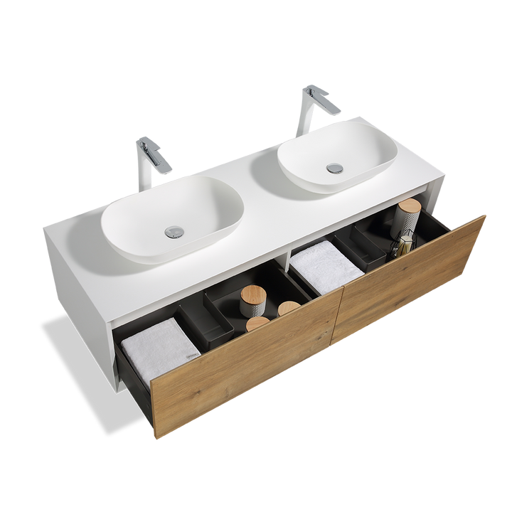 TONA Fiona Floating Vanity Single/Double Sink (24"-72")
