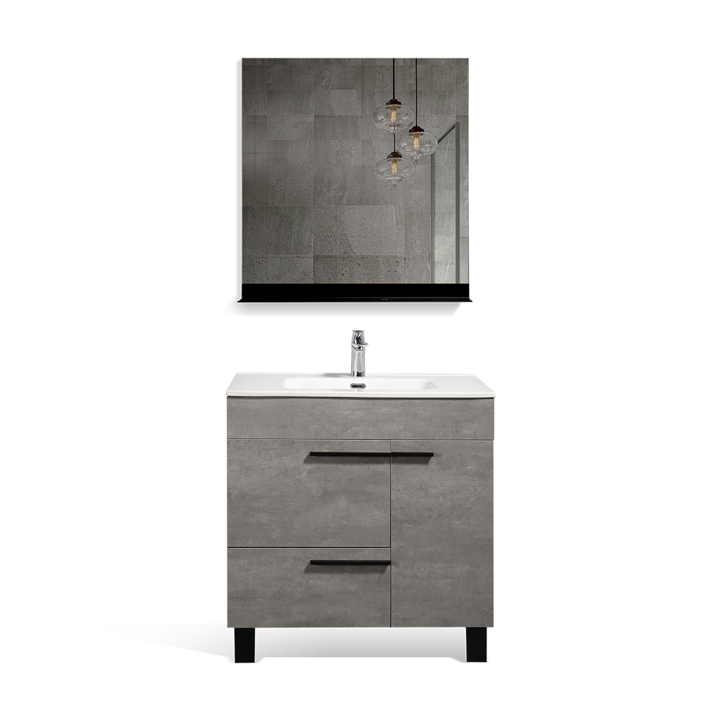 Freestanding Bathroom Vanity with Faux Marble Integrated Top&Sink - TONA Gill