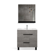 Freestanding Bathroom Vanity with Faux Marble Integrated Top&Sink - TONA Gill