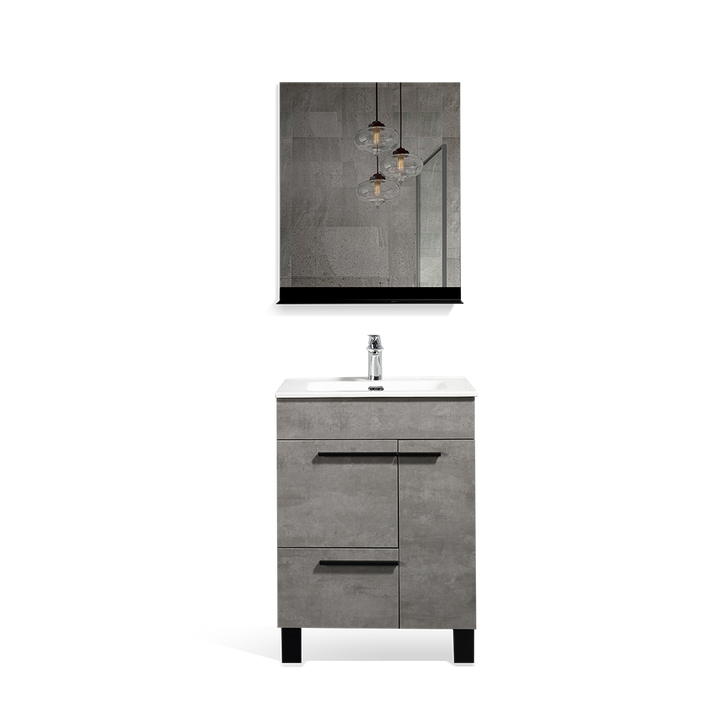 TONA Gill Modern Vanity with White Countertop (24"-40")