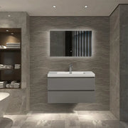 Floating Bathroom Vanity with Artificial Stone Integrated Top - TONA Onni