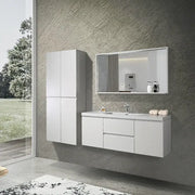 Floating Bathroom Vanity with Artificial Stone Integrated Top - TONA Onni